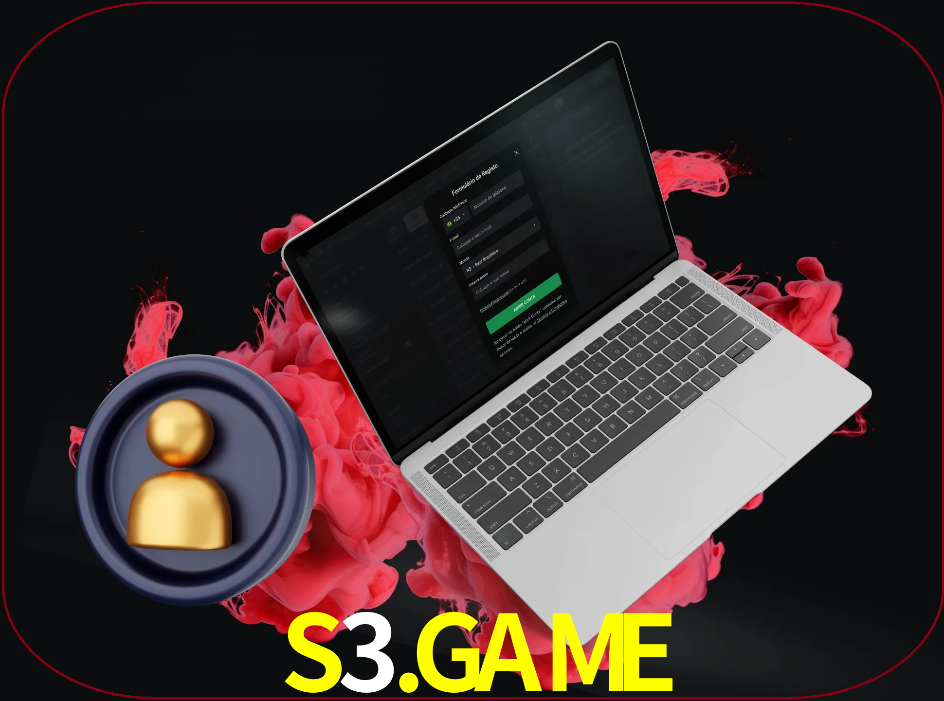 No cabeçalho do site s3.game, clique no botão que o levará a um formulário especial onde terá de introduzir as suas informações actuais.