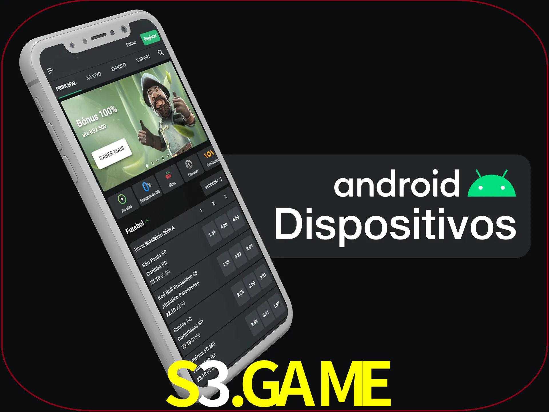 O aplicativo suporta a maioria de todos os dispositivos Android.