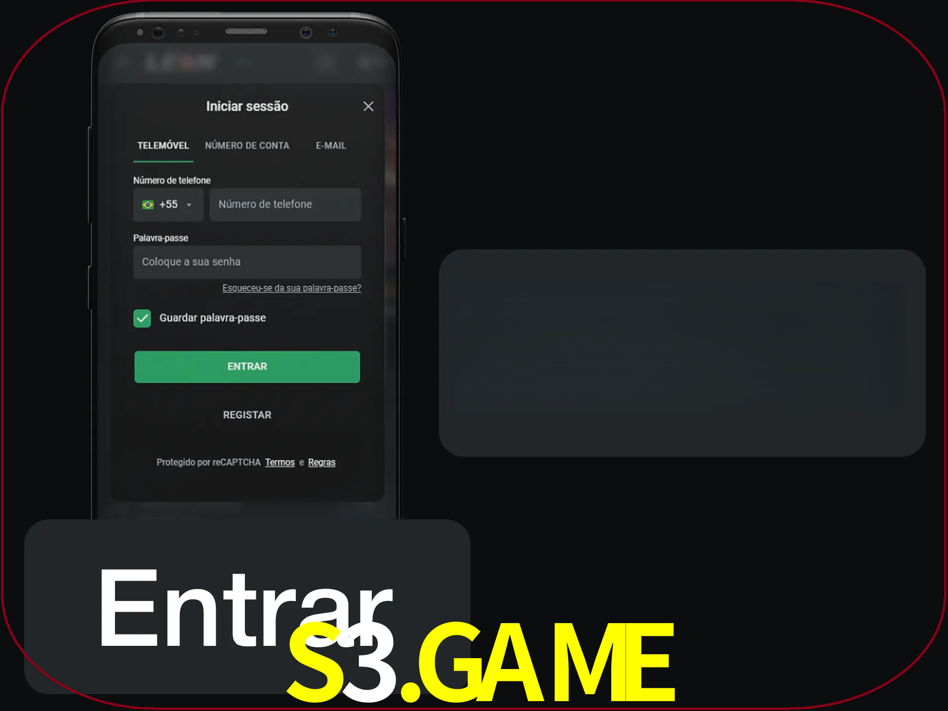 Faça o login para começar a apostar e jogar no cassino.