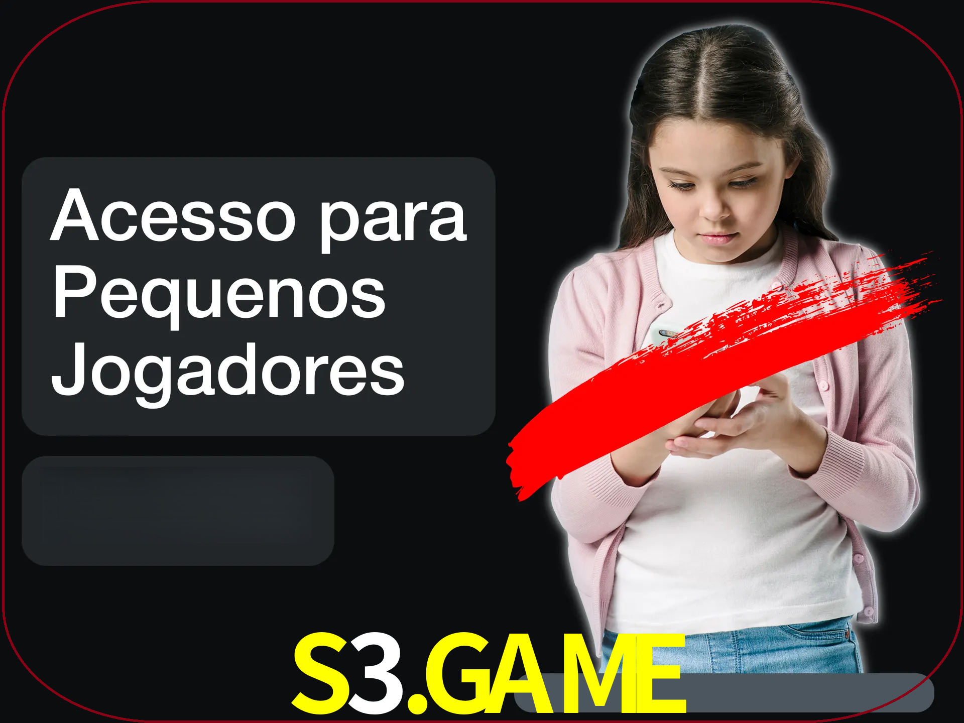 As crianças não podem jogar jogos de cassino.